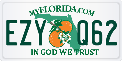 FL license plate EZYQ62