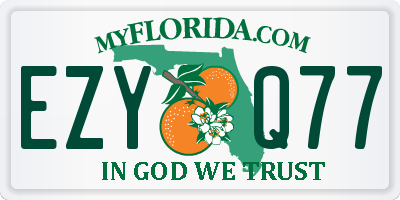 FL license plate EZYQ77