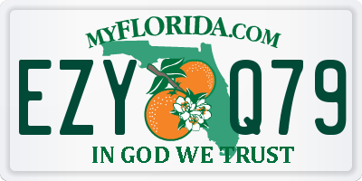 FL license plate EZYQ79