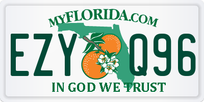 FL license plate EZYQ96