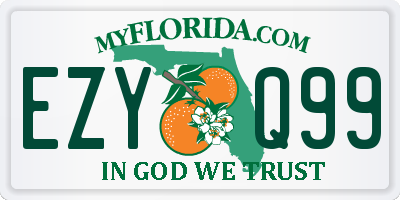 FL license plate EZYQ99