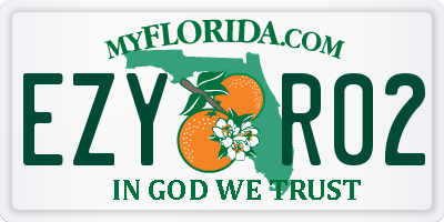 FL license plate EZYR02