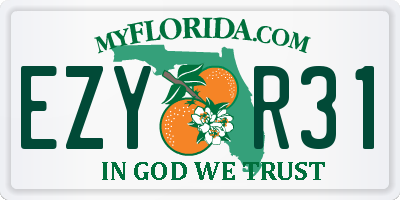 FL license plate EZYR31