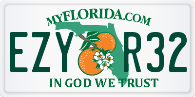 FL license plate EZYR32