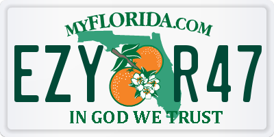 FL license plate EZYR47