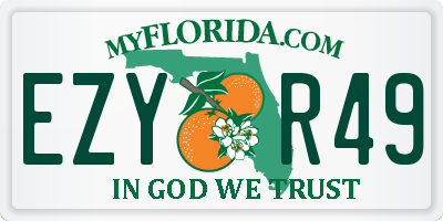 FL license plate EZYR49