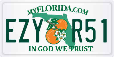 FL license plate EZYR51