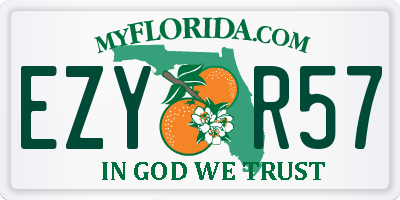 FL license plate EZYR57