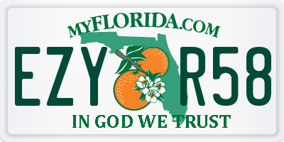 FL license plate EZYR58