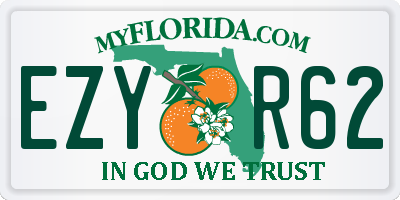 FL license plate EZYR62