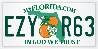 FL license plate EZYR63