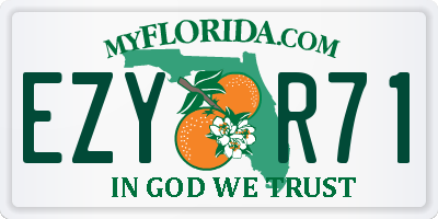 FL license plate EZYR71