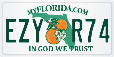 FL license plate EZYR74