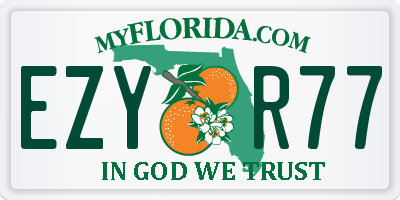 FL license plate EZYR77