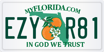 FL license plate EZYR81