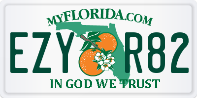 FL license plate EZYR82