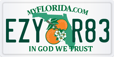 FL license plate EZYR83