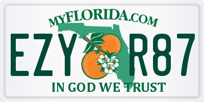 FL license plate EZYR87