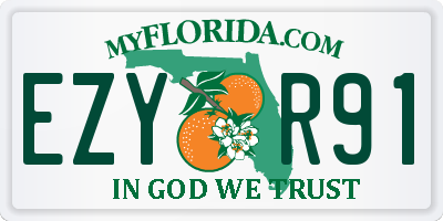 FL license plate EZYR91