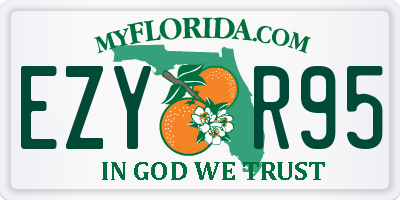 FL license plate EZYR95