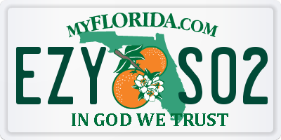 FL license plate EZYS02