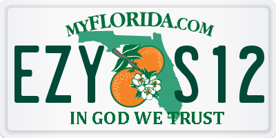 FL license plate EZYS12