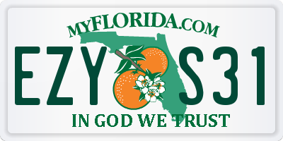 FL license plate EZYS31