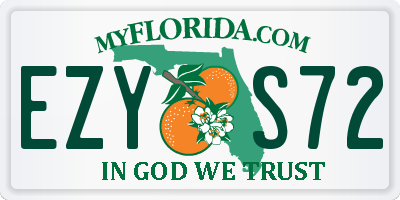 FL license plate EZYS72