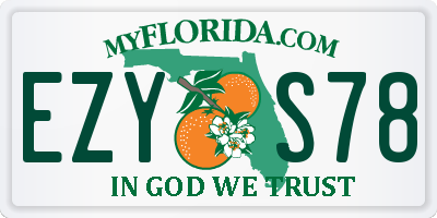 FL license plate EZYS78