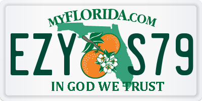 FL license plate EZYS79