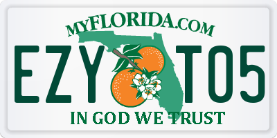 FL license plate EZYT05