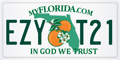 FL license plate EZYT21