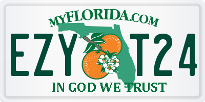 FL license plate EZYT24