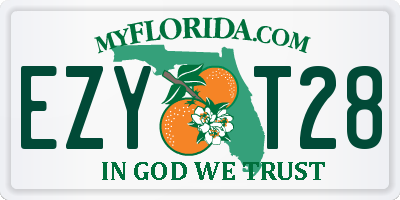 FL license plate EZYT28