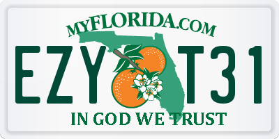 FL license plate EZYT31