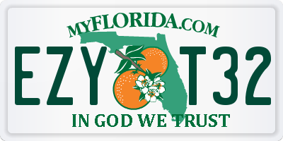 FL license plate EZYT32