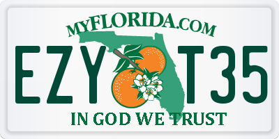 FL license plate EZYT35