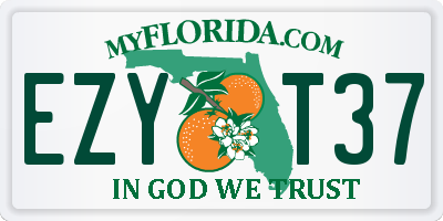 FL license plate EZYT37