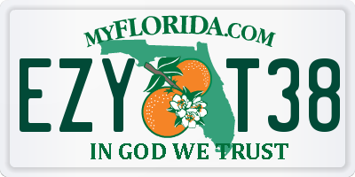 FL license plate EZYT38