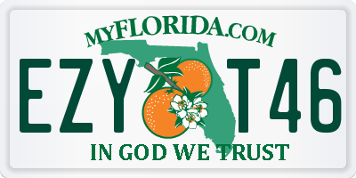 FL license plate EZYT46