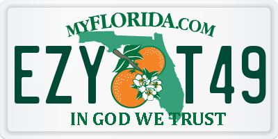 FL license plate EZYT49