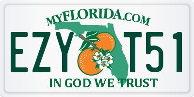 FL license plate EZYT51