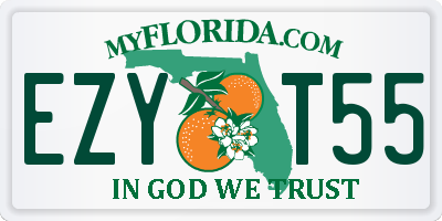 FL license plate EZYT55