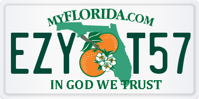 FL license plate EZYT57