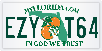 FL license plate EZYT64