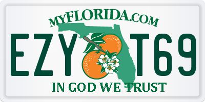 FL license plate EZYT69