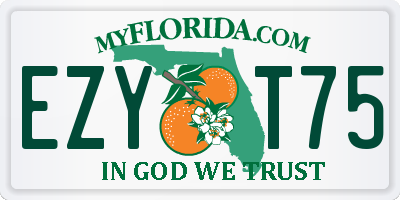 FL license plate EZYT75