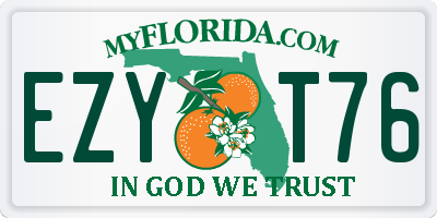 FL license plate EZYT76