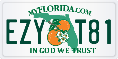 FL license plate EZYT81