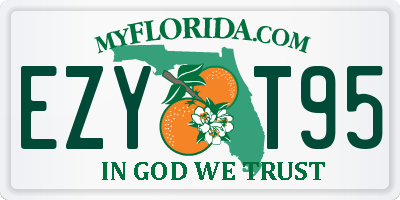 FL license plate EZYT95